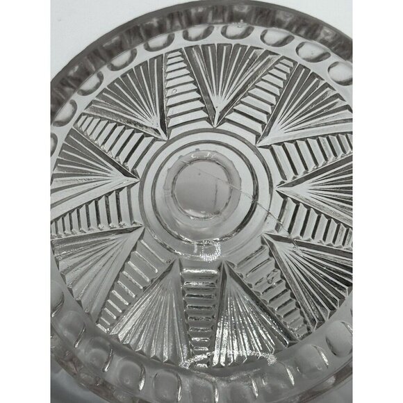 Antique EAPG 1897 McKee Adonis/Washboard/Pleat & Tuck Covered Sugar Bowl - Picture 8 of 16